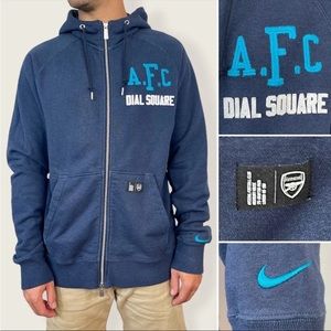 Nike Arsenal FC Gunners AW77 Team Full-Zip Hoodie Men’s M Premier League Soccer